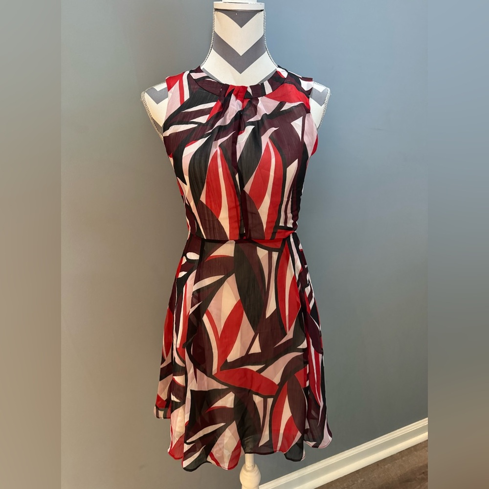 Banana Republic Abstract Sleeveless Mini Dress